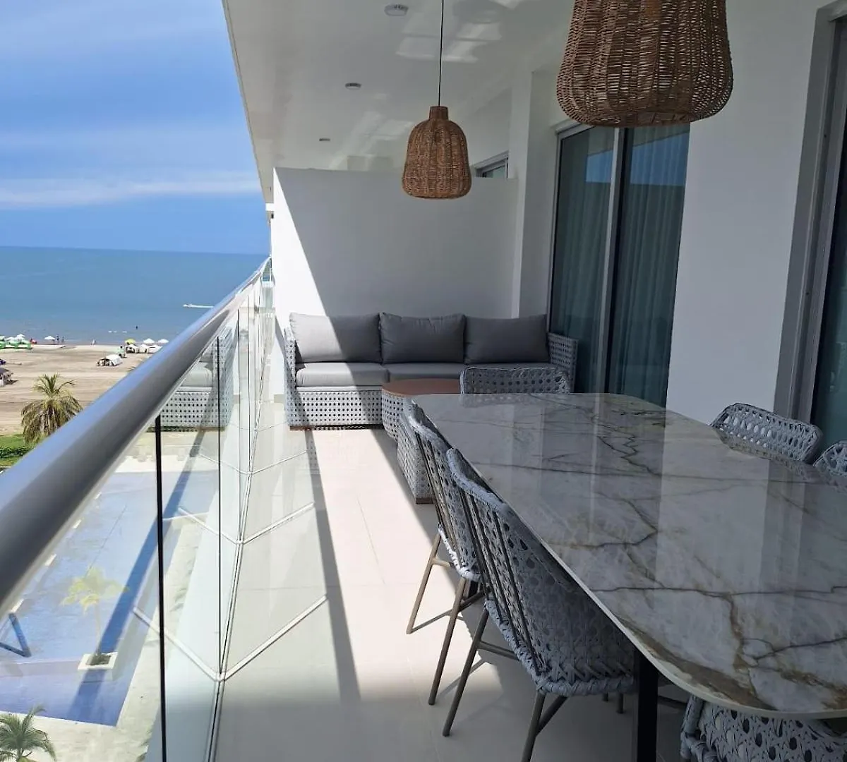 דירה Cartagena Lujoso Apto En Morros Ultra Con Vistas Y Acceso Al Mar קולומביה