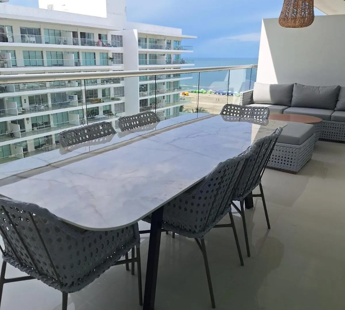 Cartagena Lujoso Apto En Morros Ultra Con Vistas Y Acceso Al Mar דירה